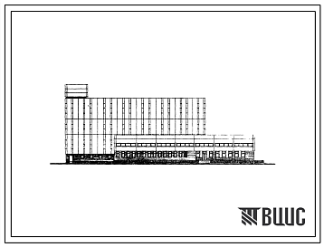 Фасады Типовой проект 602-67.83 Здание АТС на 10 тыс.номеров с административными службами (связевой вариант в конструкциях серии ИИ-04).
