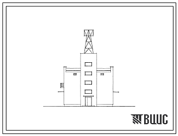 Фасады Типовой проект 603-59 Опорная усилительная станция мощностью 60 кВт для московской радиоактивной сети
