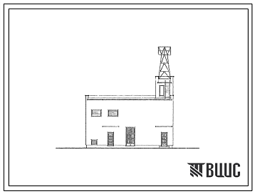 Фасады Типовой проект 603-21 Опорная усилительная радиотрансляционная станция мощностью 30квт в киоске.