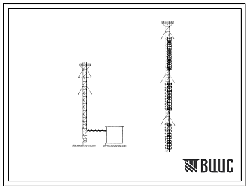 Фасады Типовой проект 604-15 Установка телевизионных и УКВ ЧМ антенн и фидеров на унифицированных мачтах Н=250 м