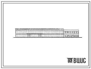 Фасады Типовой проект 5-10-65 Аэровокзал на 200 пассажиров. Вариант со стенами из кирпича.