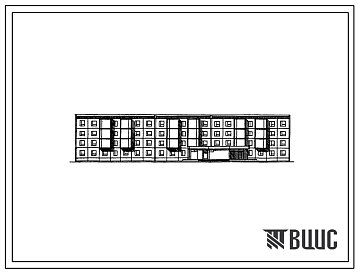 Фасады Типовой проект 161-76-74сп/1 Четырехэтажное общежитие для рабочих и служащих на 204 и 408 мест (с жилыми ячейками на 3,5 и 12 человек, с комнатами на 2 и 3 человека). (В составе серии 76). Для строительства в 4А климатическом подрайоне Туркменской ССР сей