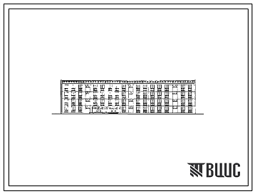 Фасады Типовой проект 162-79-11с 4-этажное 3-секционное общежитие на 200 мест для строительства в 4А климатическом подрайоне с сейсмичностью 9 баллов.