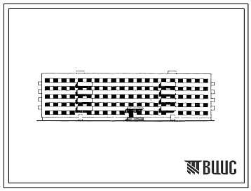 Фасады Типовой проект 164-80-20с 5-этажное общежитие на 306 мест для строительства в районах с расчетной наружной температурой от -5 до -10С, с сейсмичностью 7-8 баллов.