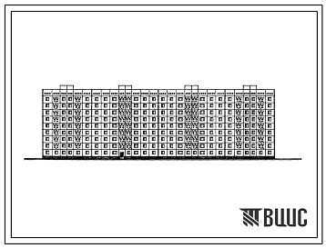 Фасады Типовой проект 161-148-27СП Девятиэтажное общежитие для рабочих и служащих на 597 мест.