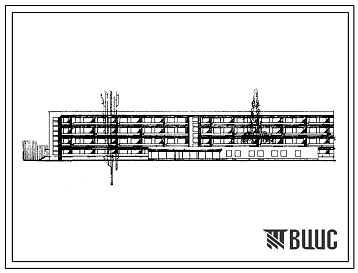 Фасады Типовой проект 162-80-10СП Четырехэтажное общежитие на 600 мест для рабочих, служащих, студентов и учащихся профтехучилищ, для строительства на просадочных грунтах.