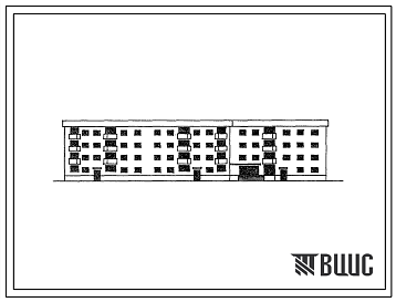 Фасады Типовой проект 164-155-17с.84 4-этажное общежитие на 202 человека с блоком обслуживания для рабочих и служащих. Для строительства в 4А климатическом подрайоне Таджикской ССР сейсмичностью 7,8,9 баллов.