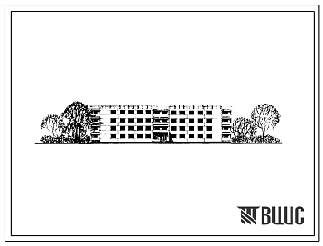 Фасады Типовой проект 161-25-23/1 Четырехэтажное общежитие на 420 мест (для сельских профтехучилищ). Для строительства в IВ климатическом подрайоне, II и III климатических районах.