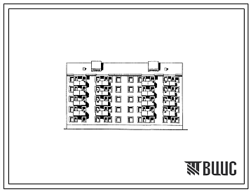 Фасады Типовой проект 114-010с.85 Пятиэтажная блок-секция двухсекционная рядовая торцевая на 40 квартир