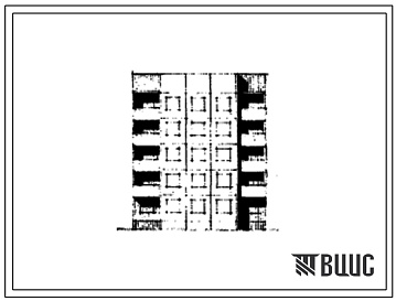 Фасады Типовой проект 91-013/1 5-ти этажная 10-квартирная рядовая с торцевым окончанием блок-секция 3А.4Б