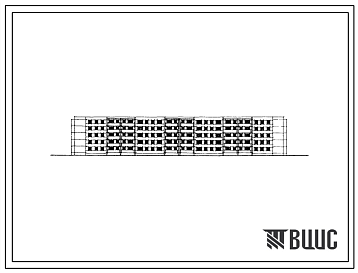 Фасады Типовой проект 111-88-7 Пятиэтажный шестисекционный жилой дом на 70 квартир (двухкомнатных 2Б-40; трехкомнатных 3Б-20, четырехкомнатных 4Б-10)