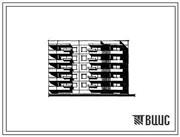Фасады Типовой проект 152-02 Пятиэтажная блок-секция торцевая левая на 20 квартир (однокомнатных 2Б-5; двухкомнатных 2Б-5; трехкомнатных 3Б-5; четырехкомнатных 4Б-5).