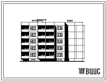 Фасады Типовой проект 210-012 Угловая блок-секция 5 этажная 20 квартирная