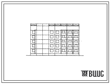 Фасады Типовой проект 134-058.13.88 Пятиэтажная блок-секция компоновочная на 25 квартир. Для волгоградской области
