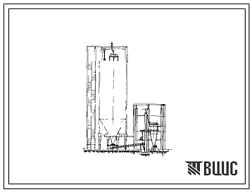 Фасады Типовой проект 409-27-1 Силосные банки для соды при составных цехах стекольных заводов.