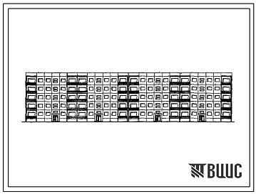 Фасады Типовой проект 111-105-6с Пятиэтажный четырехсекционный крупнопанельный жилой дом на 40 квартир