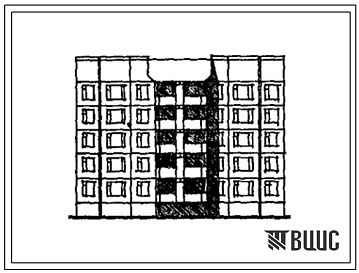 Фасады Типовой проект 112-078.90 Блок-секция 5-этажная 20-квартирная рядовая 2.2.3.3