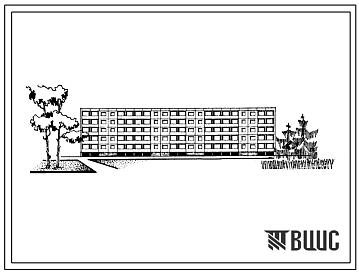 Фасады Типовой проект 1-464Ли-17/1 Пятиэтажный четырехсекционный крупнопанельный жилой дом на 60 квартир (однокомнатных  10, двухкомнатных  25, трехкомнатных  20, четырехкомнатных  5).