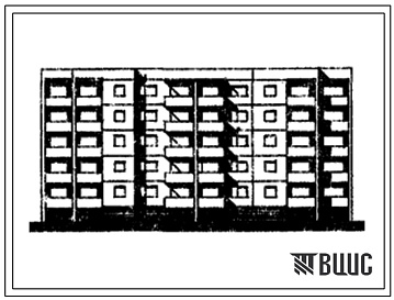 Фасады Типовой проект 1-464ЛИ-А20 Пятиэтажный двухсекционный дом на 30 квартир (однокомнатных – 5, двухкомнатных – 20, трехкомнатных – 5). Секционный дом для строительства во 2В климатическом подрайоне Литовской ССР