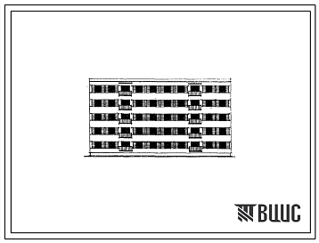 Фасады Типовой проект 70-051с Пятиэтажная двойная рядовая блок-секция на 30 квартир (однокомнатных 1Б-10, двухкомнатных 2Б-20)
