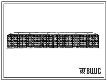 Фасады Типовой проект 113-167-1с Пятиэтажный шестисекционный 80-квартирный жилой дом с квртирами 1А.2Б.3Б.4Б.