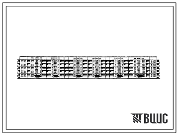 Фасады 111-135-25с/1 Дом пятиэтажный шестисекционный 70-квартирный крупнопанельный (высота этажа 3,0 м) (двухкомнатных 2Б — 36, трехкомнатных 3А — 19, 3Б — 5, четырехкомнатных 4Б — 5, пятикомнатных 5А — 5). Для строительства в IV климатическом районе сейсмичност