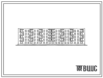 Фасады Типовой проект 1К-308В-2/67 Пятиэтажный четырехсекционный жилой дом на 70 квартир (бех подвала). (Однокомнатных  10, двухкомнатных  60).