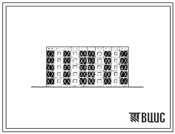Фасады 105-037с/1 Блок-секция пятиэтажная 20-квартирная ( трехкомнатных 3Б — 10, четырехкомнатных 4Б — 10) рядовая с торцовыми окончаниями (вариант с шагом поперечных стен 3,6 м). Для строительства в III климатическом районе Киргизской ССР, в районах сейсмичност