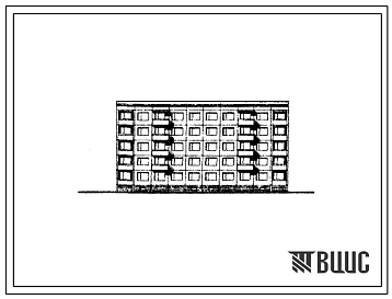 Фасады Типовой проект 160-05с/1 Пятиэтажная блок-секция рядовая на 20 квартир (трехкомнатных 3Б-10, четырехкомнатных 4Б-10). Для строительства в 3Б климатическом подрайоне Дагестанской АССР