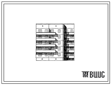 Фасады Типовой проект 108-032/1 Блок-секция пятиэтажная рядовая на 15 квартир (однокомнатных 1Б-5, двухкомнатных 2Б-1, трехкомнатных 3Б-4, четырехкомнатных 4Б-5). Для строительства в 1В, 2Б, 2В, 2Г, 3А климатических подрайонах.