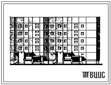 Фасады Типовой проект 122-041см.83 Пятиэтажные лестничные блоки.
