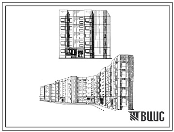 Фасады Типовой проект 122-042см.83 Пятиэтажные лестничные блоки.