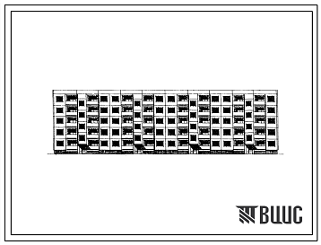 Фасады Типовой проект 1-464МС-1 Пятиэтажный четырехсекционный крупнопанельный жилой дом на 60 квартир (однокомнатных 1Б-20, двухкомнатных 2Б-20, трехкомнатных 3А-20)