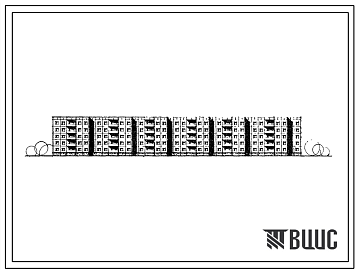 Фасады Типовой проект 111-97-3/1 Пятиэтажный шестисекционный дом на 92 квартир (однокомнатных 1А-2, двухкомнатных 2Б-58, трехкомнатных 3Б-20, четырехкомнатных 4Б10) с шагом поперечных стен 3,0 и 4,5 для строительства в 1В климатическом районе. Стены из однослойн