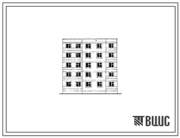Фасады Типовой проект 102-037 Пятиэтажная рядовая левая блок-секция на 10 квартир (трехкомнатных 3Б-5, четырехкомнатных 4Б-5). Для строительства в 3Б климатическом подрайоне Молдавской ССР