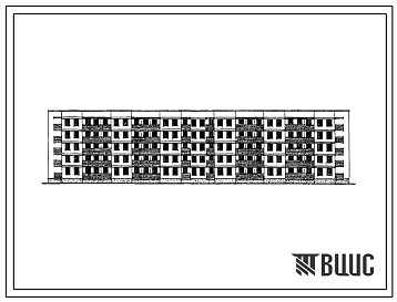 Фасады Типовой проект 115-102-17 Пятиэтажный шестисекционный жилой дом на 90 квартир. Для строительства в Молдавской ССР, 3Б климатическом подрайоне.