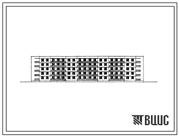 Фасады Типовой проект 115-102-25 Пятиэтажный четырехсекционный жилой дом на 60 квартир (с квартирами 1Б, Б, 3Б). Для строительства в Молдавской ССР, в 3Б климатическом подрайоне