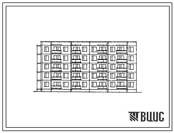 Фасады Типовой проект 83-05 Пятиэтажная блок-секция торцевая левая на 30 квартир (однокомнатных 1Б-10, двухкомнатных 2Б-12, трехкомнатных 3А-8). Для строительства в 3Б климатическом подрайоне сейсмичностью 7 баллов.