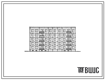 Фасады Типовой проект 83-07 Пятиэтажная блок-секция торцевая левая на 25 квартир (однокомнатных 1Б-7, двухкомнатных 2Б-13, пятикомнатных Б-5). Для строительства в 3Б климатическом подрайоне сейсмичностью 7 баллов.