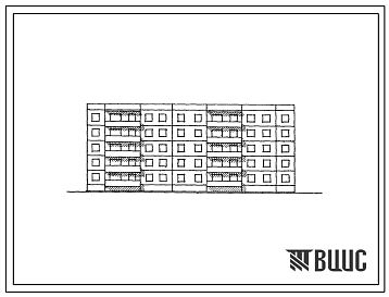Фасады Типовой проект 90-013 Пятиэтажная 30-квартирная (двухкомнатных 2Б-10, трехкомнатных 3А-20) блок-секция рядовая-торцевая широтной ориентации. Для строительства во 2 и 3 климатических районах и 1В климатическом подрайоне.