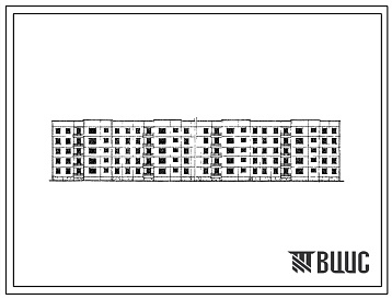 Фасады Типовой проект 111-97-3 5-этажный 6-секционный крупнопанельный жилой дом на 89 квартир для строительства во 2 строительно-климатической зоне.