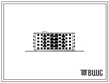 Фасады Типовой проект 1-447Ю-1 Пятиэтажный  двухсекционный тридцатиквартирный кирпичный дом с поперечными несущими стенами (двухкомнатных  20, трехкомнатных  10).
