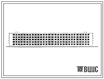 Фасады Типовой проект 1-447Ю-5 Пятиэтажный  шестисекционный девяностоквартирный кирпичный дом с поперечными несущими стенами (однокомнатных  20, двухкомнатных  40, трехкомнатных  30).