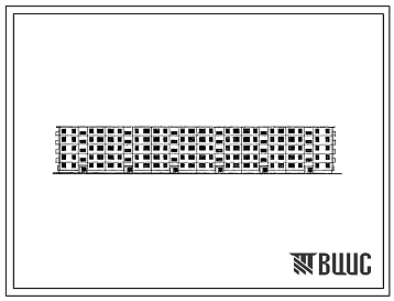 Фасады Типовой проект 1-468А-26 Пятиэтажный шестисекционный крупнопанельный жилой дом на 90 квартир для кооперативного строительства в конструкциях из силикатного бетона (при автоклавах d=3,6 м).
