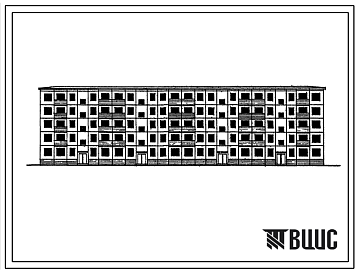 Фасады Типовой проект 1-464А-55 Пятиэтажный четырехсекционный крупнопанельный жилой дом на 80 квартир.