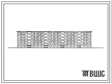 Фасады Типовой проект 1-464АСП-9 Пятиэтажный четырехсекционный крупнопанельный жилой дом на 60 квартир.