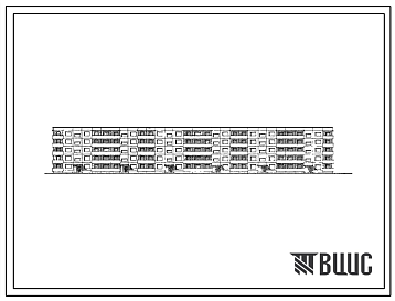 Фасады Типовой проект 111-90-11 Пятиэтажный шестисекционный дом на 90 квартир для строительства во 2 и 3 климатических зонах.