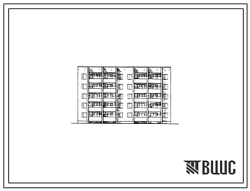 Фасады Типовой проект 86-07/1 Блок-секция пятиэтажная 20-квартирная (двухкомнатных 2Б-2; трехкомнатных 3А-18).