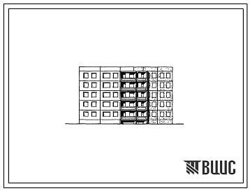 Фасады Типовой проект 84-020/1 Блок-секция пятиэтажная 20-квартирная поворотная с внешним углом 135? с шагом поперечных стен 2,4 и 3,6 м для строительства в IВ климатическом подрайоне, II и III климатических районах.