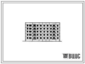 Фасады Типовой проект 83-07/1 Пятиэтажная блок-секция торцовая левая на 25 квартир (однокомнатных 1А-2, 1Б-5; двухкомнатных 2Б-13; пятикомнатных 5Б-5).